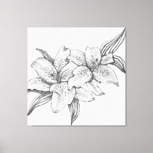 Schwarze und Weiße Tiger Leinwanddruck