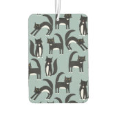 Schwarze und weiße Tuxedo Katzen Autolufterfrischer (Rückseite)