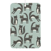 Schwarze und weiße Tuxedo Katzen Autolufterfrischer