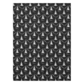 Schwarze und weiße Weihnachtsbaumen Tischdecke (Vorderseite)
