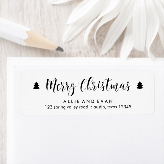 Schwarze und weiße Weihnachtskiefern (Insitu)