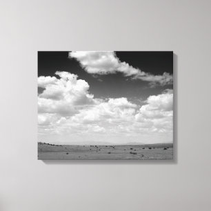 Schwarze und weiße weiße Flussuchten über 16x20 Leinwanddruck