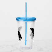 Schwarze und weiße Wölfe Acryltrinkbecher (Rechts)