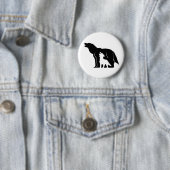 Schwarze und weiße Wölfe Button (Beispiel)