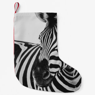 SCHWARZE UND WEISSE ZEBRA KLEINER WEIHNACHTSSTRUMPF
