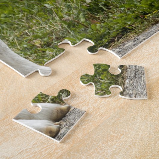 Schwarze und weiße Ziege Puzzle (Seite)