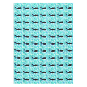 schwarze Unterwasserwale Thunder_Cove Tischdecke