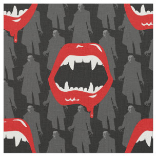 schwarze Vampirzähne Nosferatu gruselig schwarz Stoff
