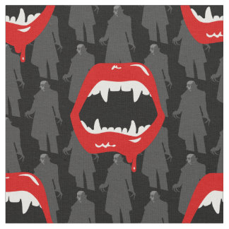 Schwarze Vampirzähne Nosferatu schwarz Stoff