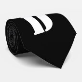 Schwarze VATER Krawatte (Gerollt)