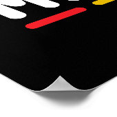 Schwarze Väter sind wichtig für Männer Vater Histo Poster (Ecke)