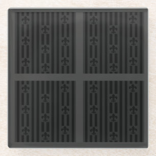 Schwarze Velvet Glasuntersetzer