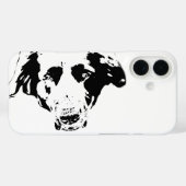 Schwarze Velvet, helle Augen Case-Mate iPhone Hülle (Rückseite (Horizontal))