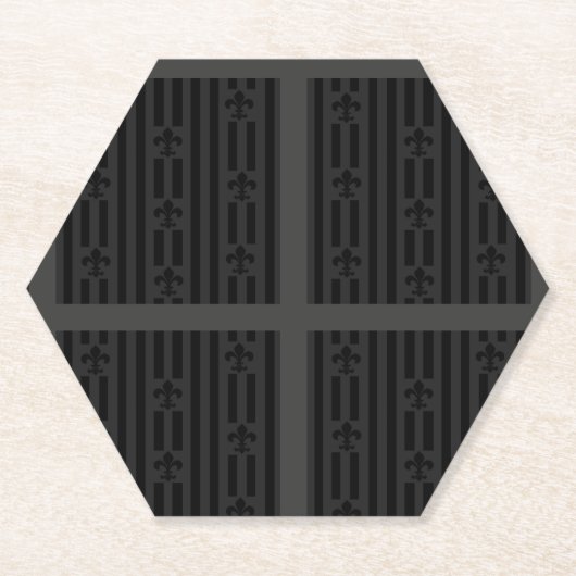 Schwarze Velvet Untersetzer (Vorderseite)