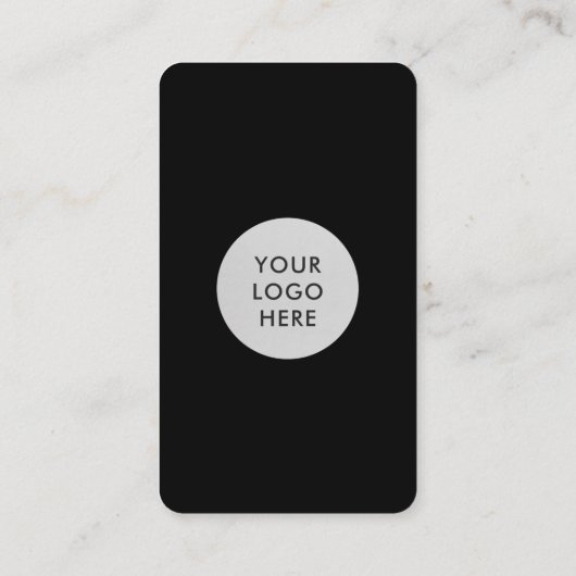 Schwarze Verbindung mit QR-Code von uns Visitenkarte (Rückseite)