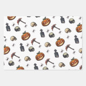 🖤 Schwarze Version - Wrapping Paper Geschenkpapier Set (Vorderseite 3)