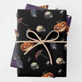 🖤 Schwarze Version - Wrapping Paper Geschenkpapier Set