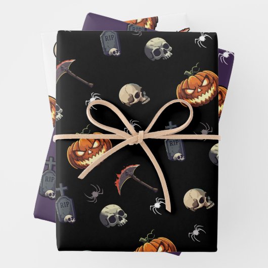 🖤 Schwarze Version - Wrapping Paper Geschenkpapier Set (Beispiel)