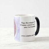 Schwarze verwandelnde Tasse - Krone Chakra (VorderseiteRechts)