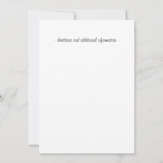 Schwarze Viktorianische Einladungskarten für Hochz (Rückseite)