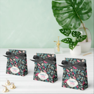 Schwarze Vintage Cottagecore Pilz Geburtstag Geschenkschachtel