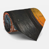 Schwarze Vinyl-Klassikerplatten Krawatte (Gerollt)