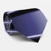 Schwarze Violette Krawatte (Gerollt)