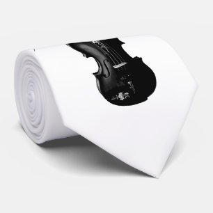SCHWARZE VIOLIN-KRAWATTE - ÄNDERBARE HINTERGRUNDFA KRAWATTE