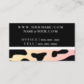 Schwarze Vip-Karte mit Gold Visitenkarte (Rückseite)