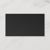 Schwarze Visitenkarte (Rückseite)