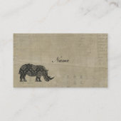 Schwarze Visitenkarte (Rückseite)