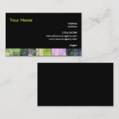 Schwarze Visitenkarte (Vorne/Hinten)