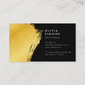 Schwarze Visitenkarte (Rückseite)