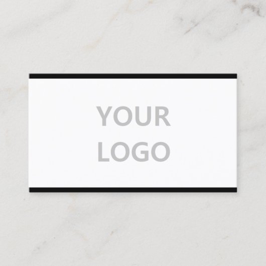 Schwarze Visitenkarte mit individuellem Design (Vorderseite)