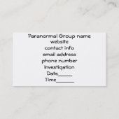 Schwarze Visitenkarten der Visitenkarte (Rückseite)