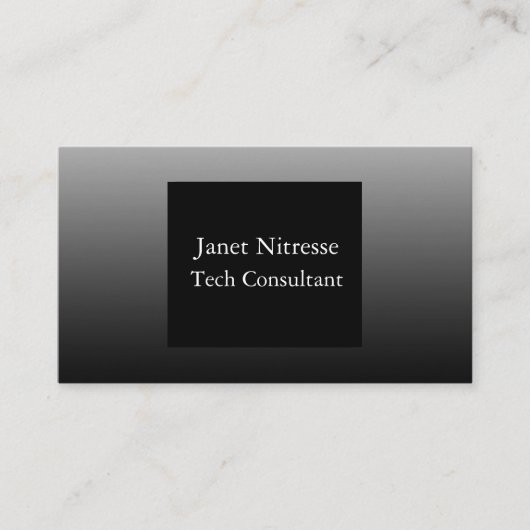 Schwarze Visitenkarten Visitenkarte (Vorderseite)
