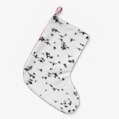 SCHWARZE VÖGEL, DIE AUF DEM HIMMEL FLIEGEN KLEINER WEIHNACHTSSTRUMPF (Vorderansicht (hängend))