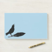 Schwarze Vögel Feder Stift Rabe Post-it Notes Klebezettel (Auf Schreibtisch)