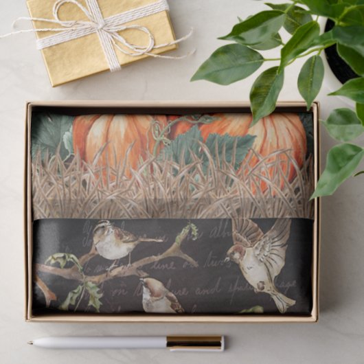 Schwarze Vögel Seidenpapier (Geschenk)