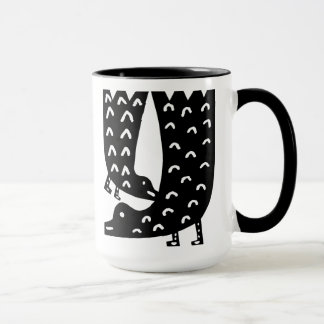 Schwarze Vögel Tasse