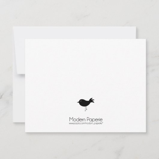 Schwarze Vögel und Lace Einladung (Vorderseite)