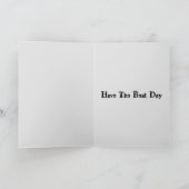 Schwarze Vögel zum Geburtstag Karte (Innenseite)