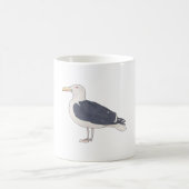 Schwarze Vogelart Kaffeetasse (Mittel)