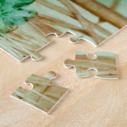 Schwarze Vogelbild Puzzle (Seite)