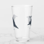 Schwarze Vogelbrille - Personalisiert Glas (Rechts)