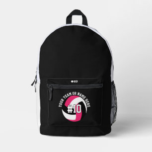 Schwarze Volleyball-Rucksack-Spielerin-Team-Teenag Bedruckter Rucksack