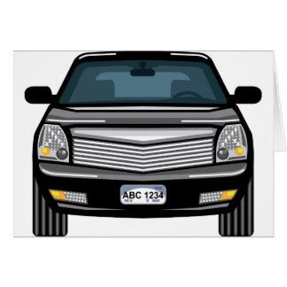 Schwarze Vorderansicht SUVs