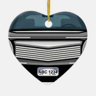 Schwarze Vorderansicht SUVs Keramik Ornament