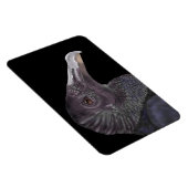 Schwarze Vulture-Illustration Magnet (Rechte Seite)