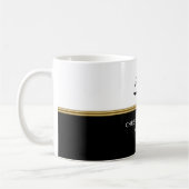 Schwarze Waage Kaffeetasse (Links)